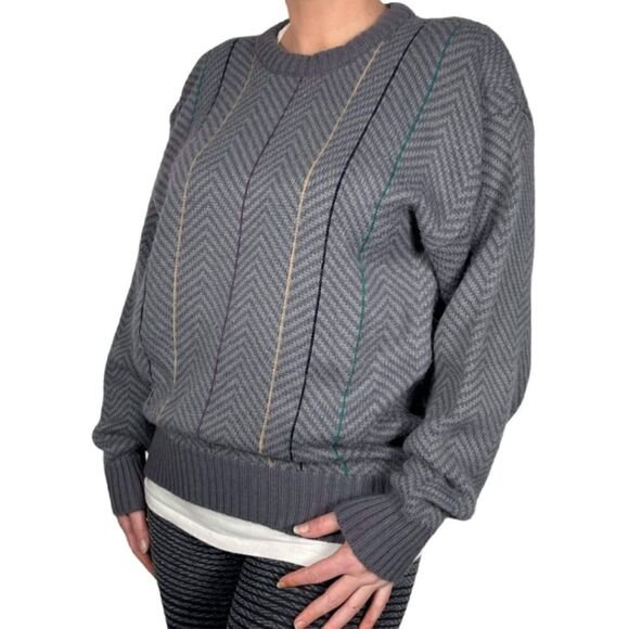 Arrow Vintage Grey Pullover Knitted Sweater - Picture 1 of 10